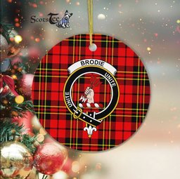 Brodie Scottish Clan Plaid Ornament Gift. Christmas Tree Ornament Brodie Clan Tartan Ornament Great Christmas Ornaments Gift - Scotstee Shop