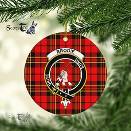 Brodie Scottish Clan Plaid Ornament Gift. Christmas Tree Ornament Brodie Clan Tartan Ornament Great Christmas Ornaments Gift - Scotstee Shop