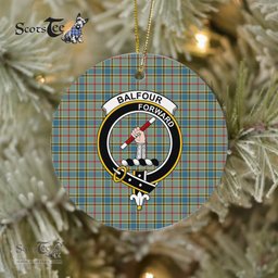 Balfour Scottish Clan Plaid Ornament Gift. Christmas Tree Ornament Balfour Clan Tartan Ornament Great Christmas Ornaments Gift - Scotstee Shop