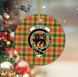 Baxter Scottish Clan Plaid Ornament Gift. Christmas Tree Ornament Baxter Clan Tartan Ornament Great Christmas Ornaments Gift - Scotstee Shop