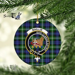 Baillie Scottish Clan Plaid Ornament Gift. Christmas Tree Ornament Baillie Clan Tartan Ornament Great Christmas Ornaments Gift - Scotstee Shop