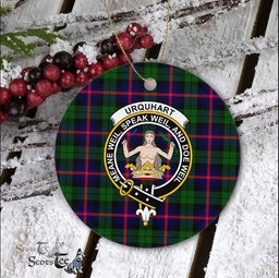 Scotstee Shop - Urquhart Scottish Clan Plaid Ornament Gift. Christmas Tree Ornament Urquhart Clan Tartan Ornament Great Christmas Ornaments Gift