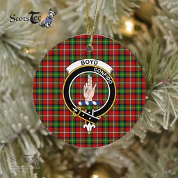 Boyd Scottish Clan Plaid Ornament Gift. Christmas Tree Ornament Boyd Clan Tartan Ornament Great Christmas Ornaments Gift - Scotstee Shop