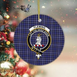 Fleming Scottish Clan Plaid Ornament Gift. Christmas Tree Ornament Fleming Clan Tartan Ornament Great Christmas Ornaments Gift - Scotstee Shop