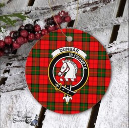 Dunbar Scottish Clan Plaid Ornament Gift. Christmas Tree Ornament Dunbar Clan Tartan Ornament Great Christmas Ornaments Gift - Scotstee Shop