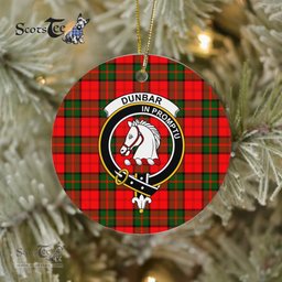 Dunbar Scottish Clan Plaid Ornament Gift. Christmas Tree Ornament Dunbar Clan Tartan Ornament Great Christmas Ornaments Gift - Scotstee Shop