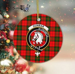 Dunbar Scottish Clan Plaid Ornament Gift. Christmas Tree Ornament Dunbar Clan Tartan Ornament Great Christmas Ornaments Gift - Scotstee Shop