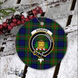 Dundas Scottish Clan Plaid Ornament Gift. Christmas Tree Ornament Dundas Clan Tartan Ornament Great Christmas Ornaments Gift - Scotstee Shop