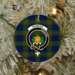 Dundas Scottish Clan Plaid Ornament Gift. Christmas Tree Ornament Dundas Clan Tartan Ornament Great Christmas Ornaments Gift - Scotstee Shop