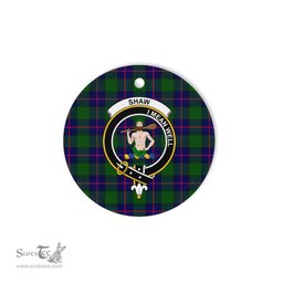 Shaw Of Sauchie Scottish Clan Plaid Ornament Gift. Christmas Tree Ornament Shaw Of Sauchie Clan Tartan Ornament Great Christmas Ornaments Gift - Scotstee Shop