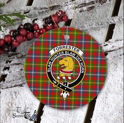Forrester Scottish Clan Plaid Ornament Gift. Christmas Tree Ornament Forrester Clan Tartan Ornament Great Christmas Ornaments Gift - Scotstee Shop