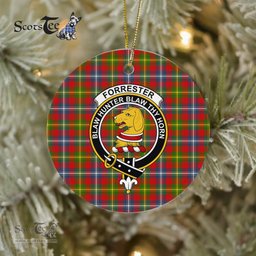 Forrester Scottish Clan Plaid Ornament Gift. Christmas Tree Ornament Forrester Clan Tartan Ornament Great Christmas Ornaments Gift - Scotstee Shop