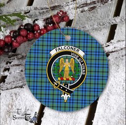 Falconer Scottish Clan Plaid Ornament Gift. Christmas Tree Ornament Falconer Clan Tartan Ornament Great Christmas Ornaments Gift - Scotstee Shop