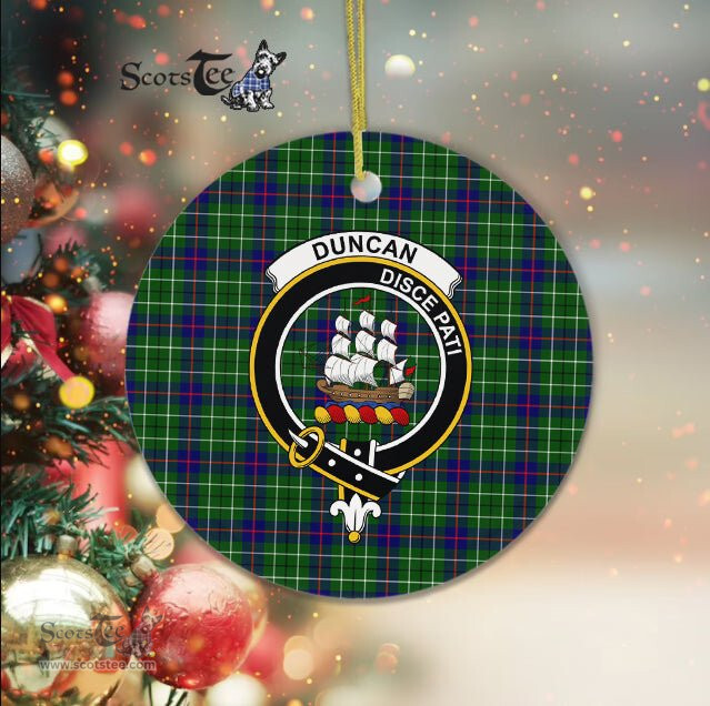 Duncan Scottish Clan Plaid Ornament Gift. Christmas Tree Ornament Duncan Clan Tartan Ornament Great Christmas Ornaments Gift - Scotstee Shop