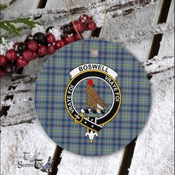 Boswell Scottish Clan Plaid Ornament Gift. Christmas Tree Ornament Boswell Clan Tartan Ornament Great Christmas Ornaments Gift - Scotstee Shop