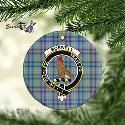 Boswell Scottish Clan Plaid Ornament Gift. Christmas Tree Ornament Boswell Clan Tartan Ornament Great Christmas Ornaments Gift - Scotstee Shop