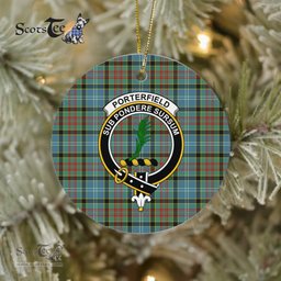 Porterfield Scottish Clan Plaid Ornament Gift. Christmas Tree Ornament Porterfield Clan Tartan Ornament Great Christmas Ornaments Gift - Scotstee Shop
