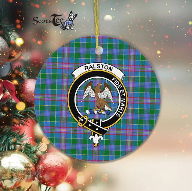 Ralston Scottish Clan Plaid Ornament Gift. Christmas Tree Ornament Ralston Clan Tartan Ornament Great Christmas Ornaments Gift - Scotstee Shop