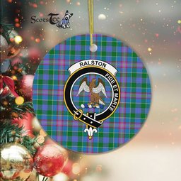 Ralston Scottish Clan Plaid Ornament Gift. Christmas Tree Ornament Ralston Clan Tartan Ornament Great Christmas Ornaments Gift - Scotstee Shop