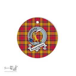 Scrymgeour Scottish Clan Badge Plaid Ornament Gift. Christmas Tree Ornament Scrymgeour Clan Tartan Ornament Great Christmas Ornaments Gift - Scotstee Shop