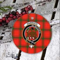 Darroch Scottish Clan Plaid Ornament Gift. Christmas Tree Ornament Darroch Clan Tartan Ornament Great Christmas Ornaments Gift - Scotstee Shop