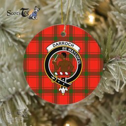 Darroch Scottish Clan Plaid Ornament Gift. Christmas Tree Ornament Darroch Clan Tartan Ornament Great Christmas Ornaments Gift - Scotstee Shop