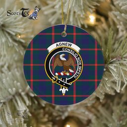 Agnew Scottish Clan Plaid Ornament Gift. Christmas Tree Ornament Agnew Clan Tartan Ornament Great Christmas Ornaments Gift - Scotstee Shop