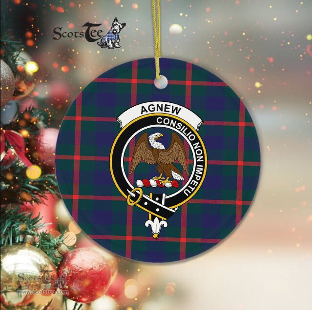 Agnew Scottish Clan Plaid Ornament Gift. Christmas Tree Ornament Agnew Clan Tartan Ornament Great Christmas Ornaments Gift - Scotstee Shop