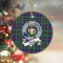 Scotstee Shop - Wood Scottish Clan Badge Plaid Ornament Gift. Christmas Tree Ornament Wood Clan Tartan Ornament Great Christmas Ornaments Gift