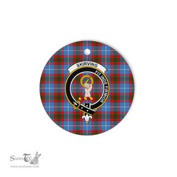 Skirving Scottish Clan Plaid Ornament Gift. Christmas Tree Ornament Skirving Clan Tartan Ornament Great Christmas Ornaments Gift - Scotstee Shop