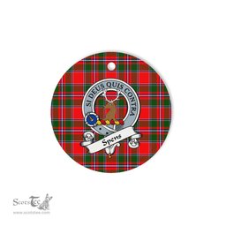 Scotstee Shop - Spens Scottish Clan Badge Plaid Ornament Gift. Christmas Tree Ornament Spens Clan Tartan Ornament Great Christmas Ornaments Gift