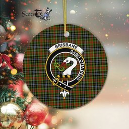 Brisbane Scottish Clan Plaid Ornament Gift. Christmas Tree Ornament Brisbane Clan Tartan Ornament Great Christmas Ornaments Gift - Scotstee Shop