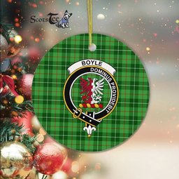 Boyle Scottish Clan Plaid Ornament Gift. Christmas Tree Ornament Boyle Clan Tartan Ornament Great Christmas Ornaments Gift - Scotstee Shop