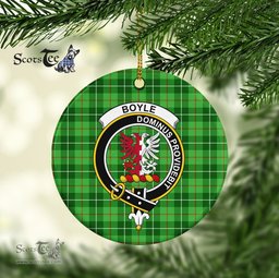 Boyle Scottish Clan Plaid Ornament Gift. Christmas Tree Ornament Boyle Clan Tartan Ornament Great Christmas Ornaments Gift - Scotstee Shop
