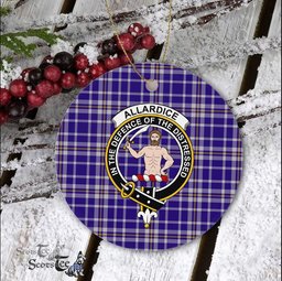 Allardice Scottish Clan Plaid Ornament Gift. Christmas Tree Ornament Allardice Clan Tartan Ornament Great Christmas Ornaments Gift - Scotstee Shop
