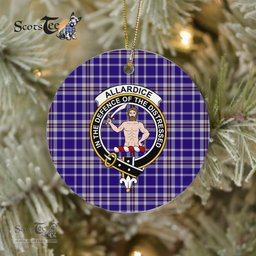 Allardice Scottish Clan Plaid Ornament Gift. Christmas Tree Ornament Allardice Clan Tartan Ornament Great Christmas Ornaments Gift - Scotstee Shop