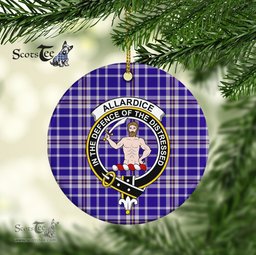 Allardice Scottish Clan Plaid Ornament Gift. Christmas Tree Ornament Allardice Clan Tartan Ornament Great Christmas Ornaments Gift - Scotstee Shop