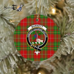 Burnett Scottish Clan Plaid Ornament Gift. Christmas Tree Ornament Burnett Clan Tartan Ornament Great Christmas Ornaments Gift - Scotstee Shop