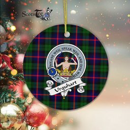 Scotstee Shop - Urquhart Scottish Clan Badge Plaid Ornament Gift. Christmas Tree Ornament Urquhart Clan Tartan Ornament Great Christmas Ornaments Gift