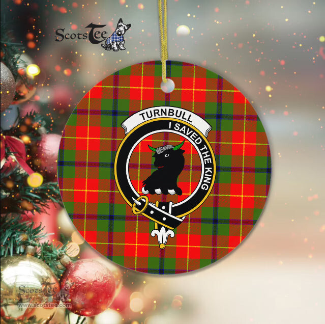 Scotstee Shop - Turnbull Scottish Clan Plaid Ornament Gift. Christmas Tree Ornament Turnbull Clan Tartan Ornament Great Christmas Ornaments Gift