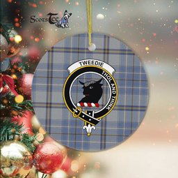 Scotstee Shop - Tweedie Scottish Clan Plaid Ornament Gift. Christmas Tree Ornament Tweedie Clan Tartan Ornament Great Christmas Ornaments Gift