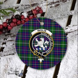 Inglis Scottish Clan Plaid Ornament Gift. Christmas Tree Ornament Inglis Clan Tartan Ornament Great Christmas Ornaments Gift - Scotstee Shop