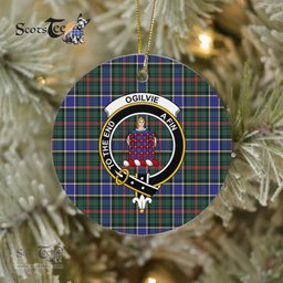 Ogilvie Scottish Clan Plaid Ornament Gift. Christmas Tree Ornament Ogilvie Clan Tartan Ornament Great Christmas Ornaments Gift - Scotstee Shop