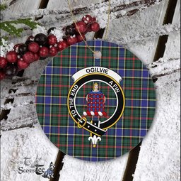 Ogilvie Scottish Clan Plaid Ornament Gift. Christmas Tree Ornament Ogilvie Clan Tartan Ornament Great Christmas Ornaments Gift - Scotstee Shop