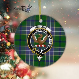 Scotstee Shop - Wishart Scottish Clan Plaid Ornament Gift. Christmas Tree Ornament Wishart Clan Tartan Ornament Great Christmas Ornaments Gift