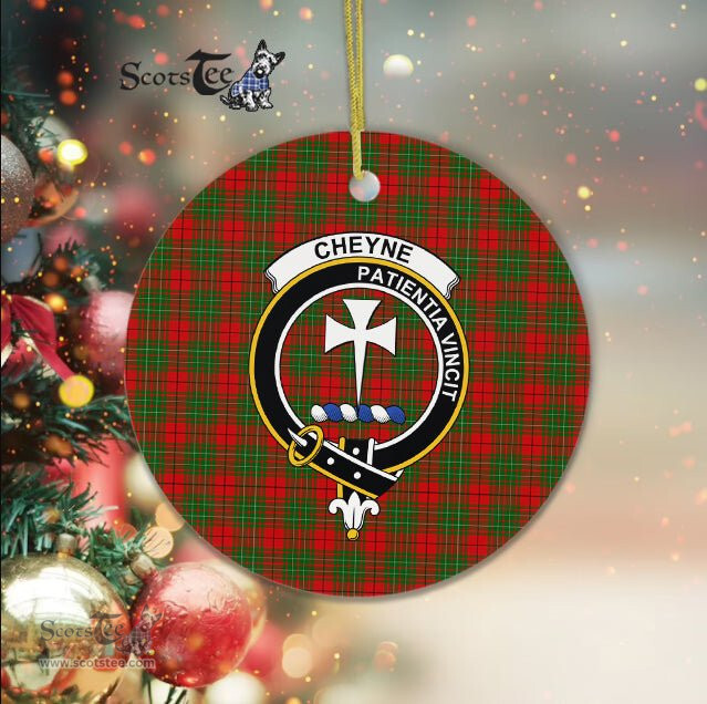 Cheyne Scottish Clan Plaid Ornament Gift. Christmas Tree Ornament Cheyne Clan Tartan Ornament Great Christmas Ornaments Gift - Scotstee Shop