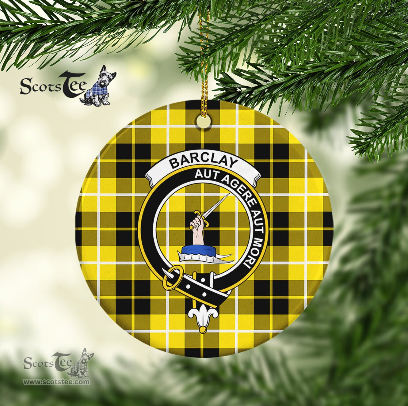 Barclay Scottish Clan Plaid Ornament Gift. Christmas Tree Ornament Barclay Clan Tartan Ornament Great Christmas Ornaments Gift - Scotstee Shop
