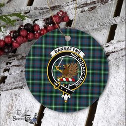 Bannatyne Scottish Clan Plaid Ornament Gift. Christmas Tree Ornament Bannatyne Clan Tartan Ornament Great Christmas Ornaments Gift - Scotstee Shop