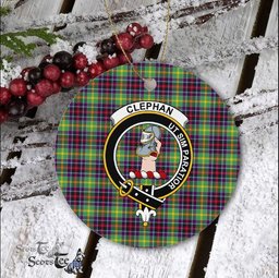Clephan Scottish Clan Plaid Ornament Gift. Christmas Tree Ornament Clephan Clan Tartan Ornament Great Christmas Ornaments Gift - Scotstee Shop