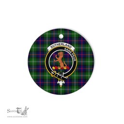 Scotstee Shop - Sutherland II Scottish Clan Plaid Ornament Gift. Christmas Tree Ornament Sutherland II Clan Tartan Ornament Great Christmas Ornaments Gift